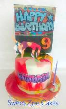 Hip hop graffiti cake