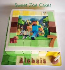 Minecraft cake