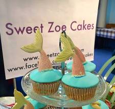 Mermaid vanilla cupcakes