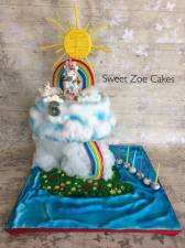 Rainbow Unicorn Cake