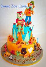 Halloween and Clown Cake